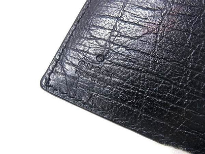 Gucci Notebook Cover Black Leather 6 Hole Type Agenda — view 4