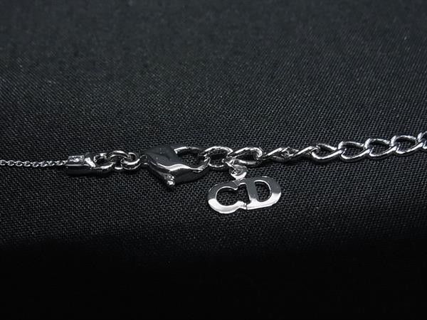 Dior Necklace Silver Metal Logo — view 3