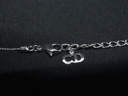 Dior Necklace Silver Metal Logo — view 3