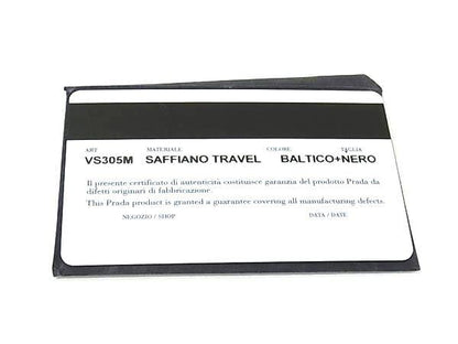 Prada Handbag Triangle Logo Navy Saffiano Leather Business Briefcase Silver — view 7