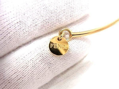 Fendi Bracelet Graffiti Gold Metal Rhinestone — view 4
