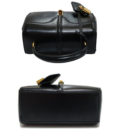 Celine Seeds 16 Small Handbag 2-Way Leather Black Gold — view 3