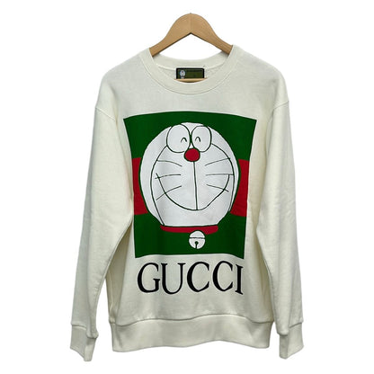 Gucci Sweatshirt XS Ivory Green Red Long Sleeve Doraemon