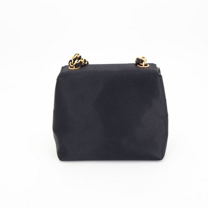Chanel Quilted Satin Camellia Shoulder — view 5