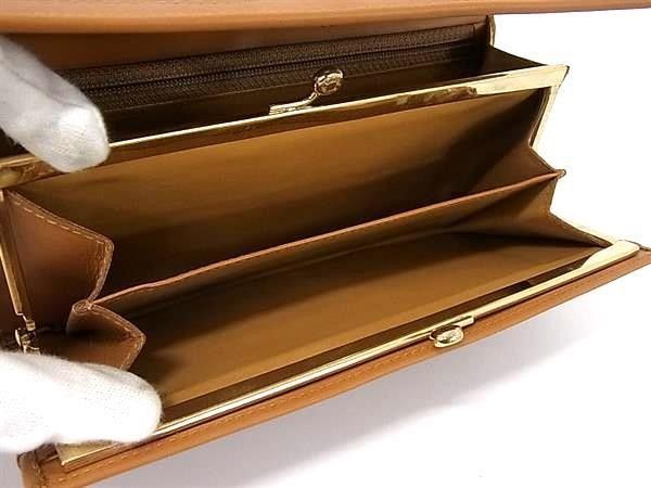 Celine Wallet Macadam Pattern Brown Leather Bifold Kiss Lock — view 5