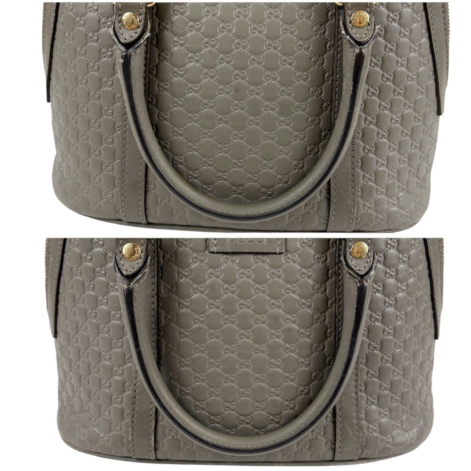 Gucci Micro Guccissima Leather 2-Way Shoulder Bag Light Gray — view 8