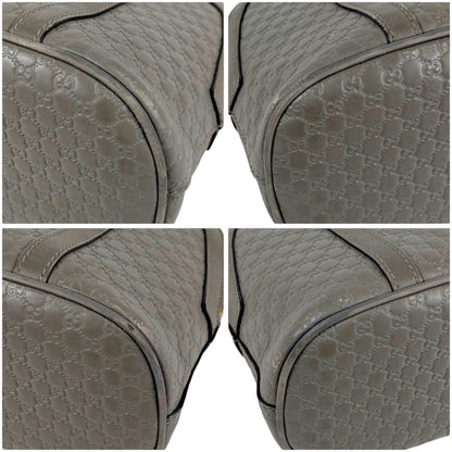 Gucci Micro Guccissima Leather 2-Way Shoulder Bag Light Gray — view 6