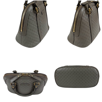 Gucci Micro Guccissima Leather 2-Way Shoulder Bag Light Gray — view 4