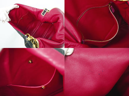 Loewe Maia Anagram Shoulder Bag Suede Leather Black — view 8
