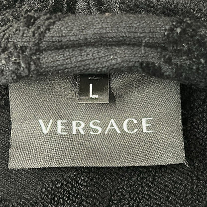 Versace Cardigan L Black Yellow Bathrobe Medusa — view 3