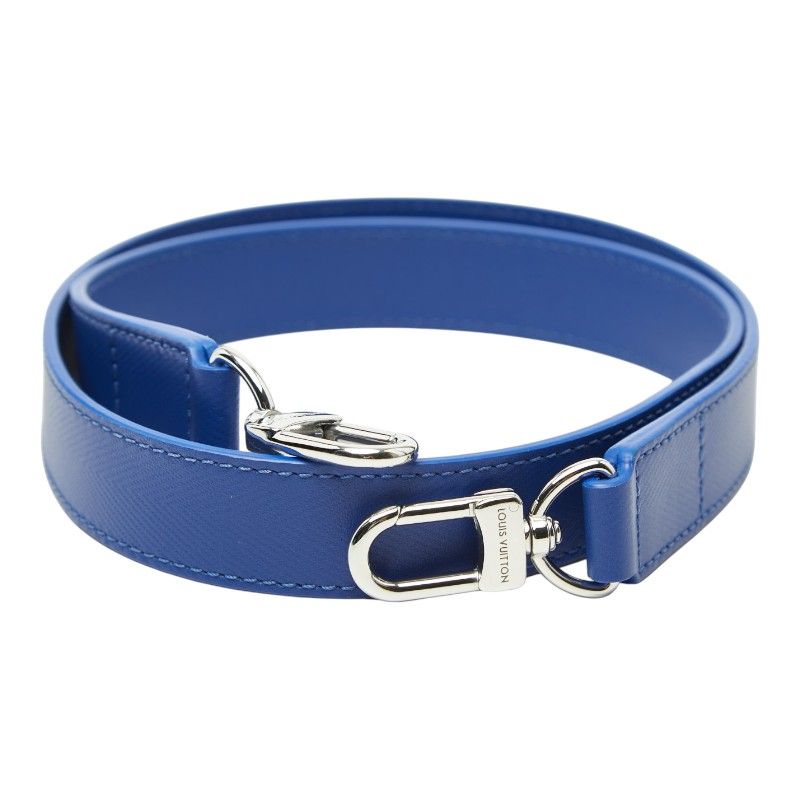 Louis Vuitton Shoulder Strap Blue Leather