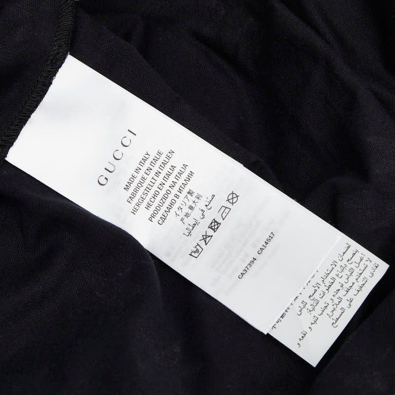 Gucci Sherry Line Star Moon Crew Neck T-Shirt Short Sleeve M Black Cotton — view 6