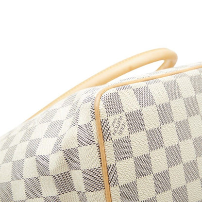 Louis Vuitton Damier Azur Saleya GM Tote White Leather — view 7