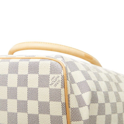 Louis Vuitton Damier Azur Saleya GM Tote White Leather — view 6