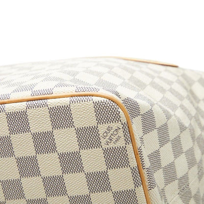 Louis Vuitton Damier Azur Saleya GM Tote White Leather — view 4
