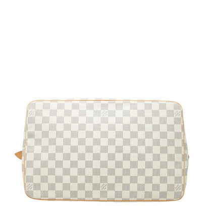 Louis Vuitton Damier Azur Saleya GM Tote White Leather — view 3