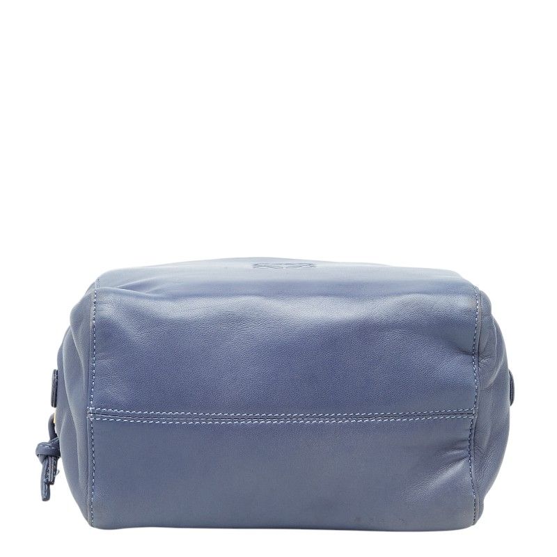 Loewe Anagram Handbag Blue Leather — view 3