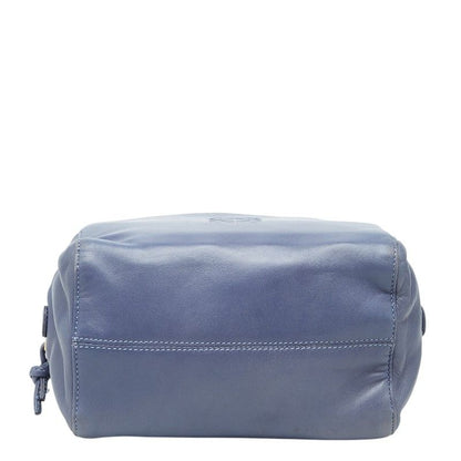 Loewe Anagram Handbag Blue Leather — view 3