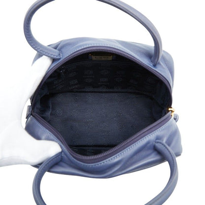 Loewe Anagram Handbag Blue Leather — view 8
