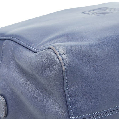 Loewe Anagram Handbag Blue Leather — view 5