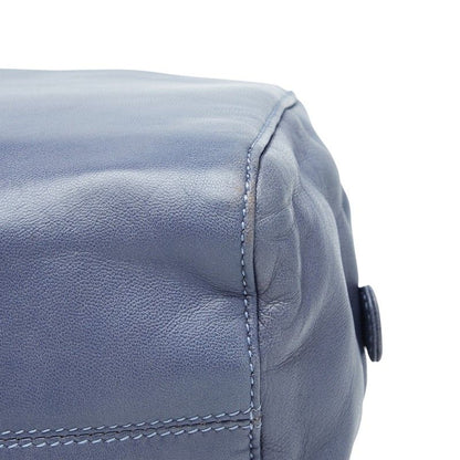 Loewe Anagram Handbag Blue Leather — view 4