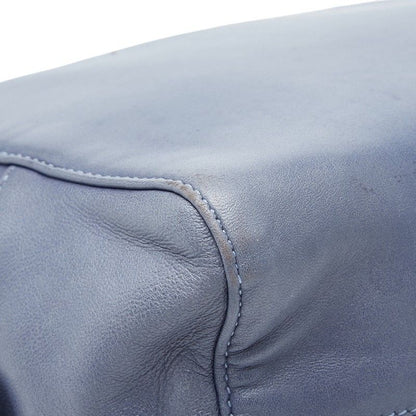 Loewe Anagram Handbag Blue Leather — view 7