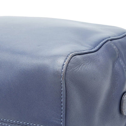 Loewe Anagram Handbag Blue Leather — view 6