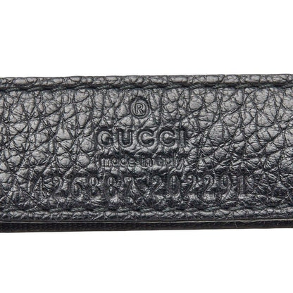 Gucci Interlocking Sherry Line Baseball Cap Mesh XL 60 Black Leather 1 — view 7