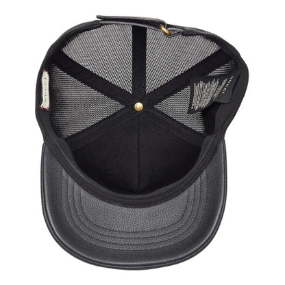 Gucci Interlocking Sherry Line Baseball Cap Mesh XL 60 Black Leather 1 — view 5