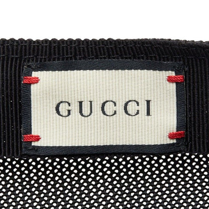 Gucci Interlocking Sherry Line Baseball Cap Mesh XL 60 Black Leather 1 — view 6