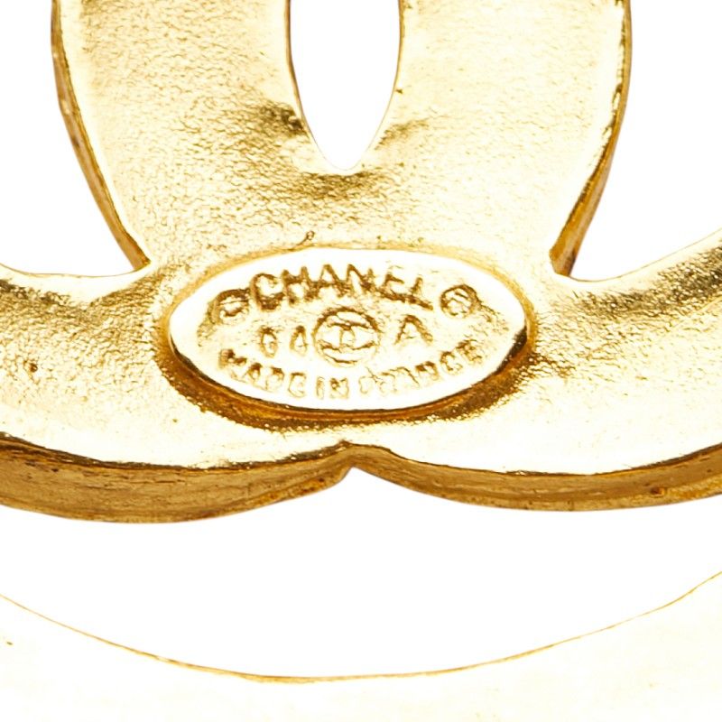 Chanel CC Logo Gripoix Necklace Gold Plated — view 6