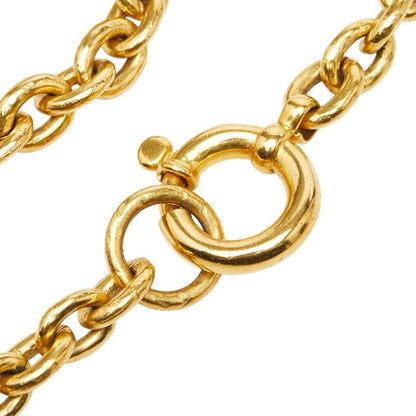 Chanel CC Logo Gripoix Necklace Gold Plated — view 5
