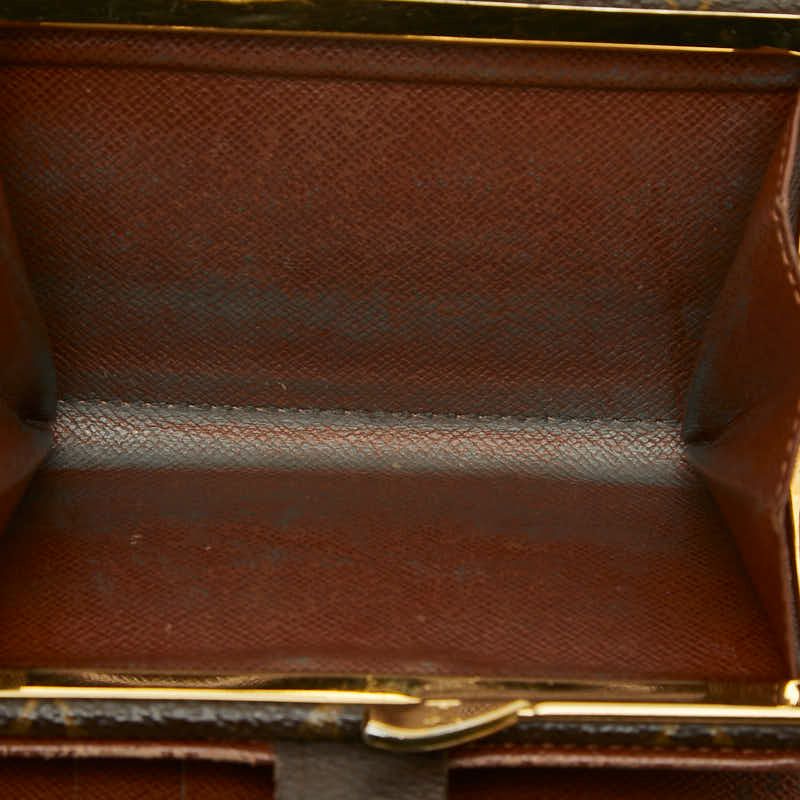 Louis Vuitton Monogram Porte-Monnaie Viet Viennois Bifold Wallet Brown Leather — view 8