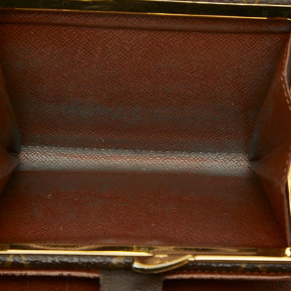 Louis Vuitton Monogram Porte-Monnaie Viet Viennois Bifold Wallet Brown Leather — view 8