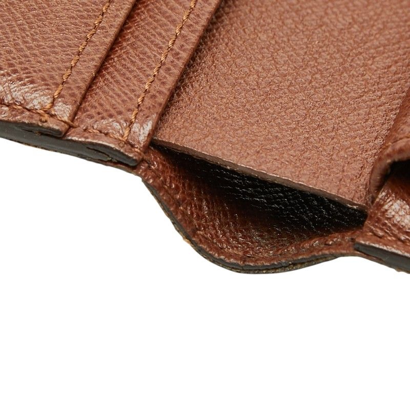 Louis Vuitton Monogram Porte-Monnaie Viet Viennois Bifold Wallet Brown Leather — view 6