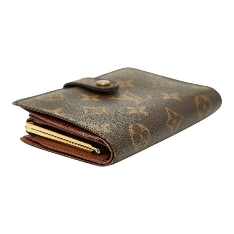 Louis Vuitton Monogram Porte-Monnaie Viet Viennois Bifold Wallet Brown Leather — view 5