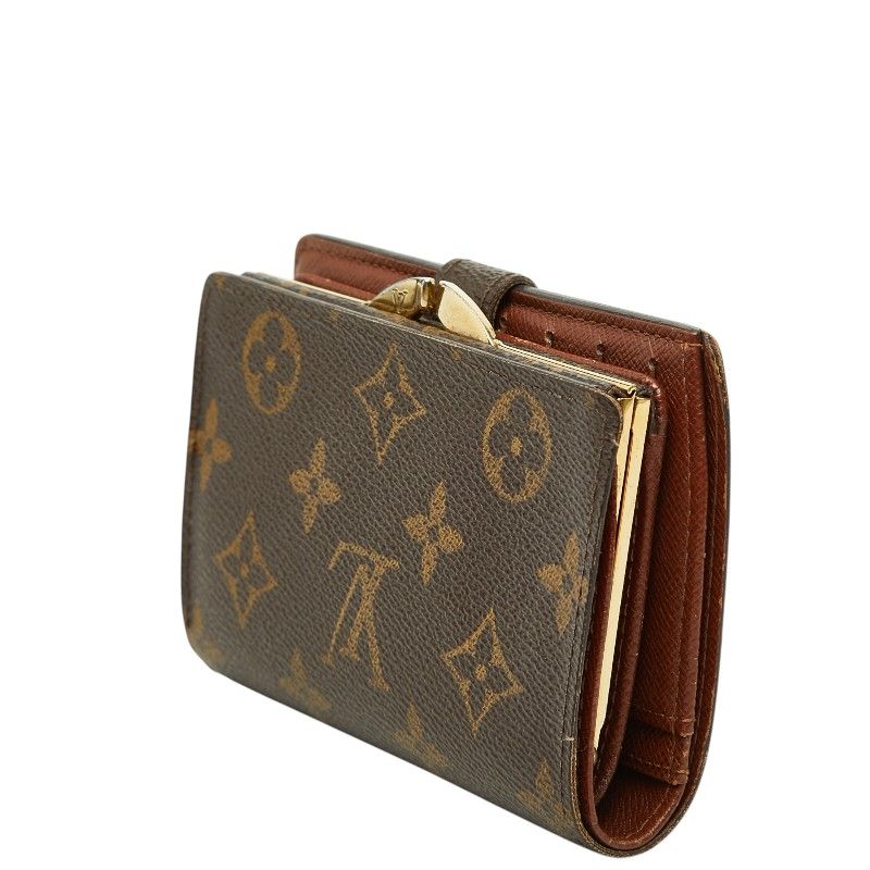Louis Vuitton Monogram Porte-Monnaie Viet Viennois Bifold Wallet Brown Leather — view 2