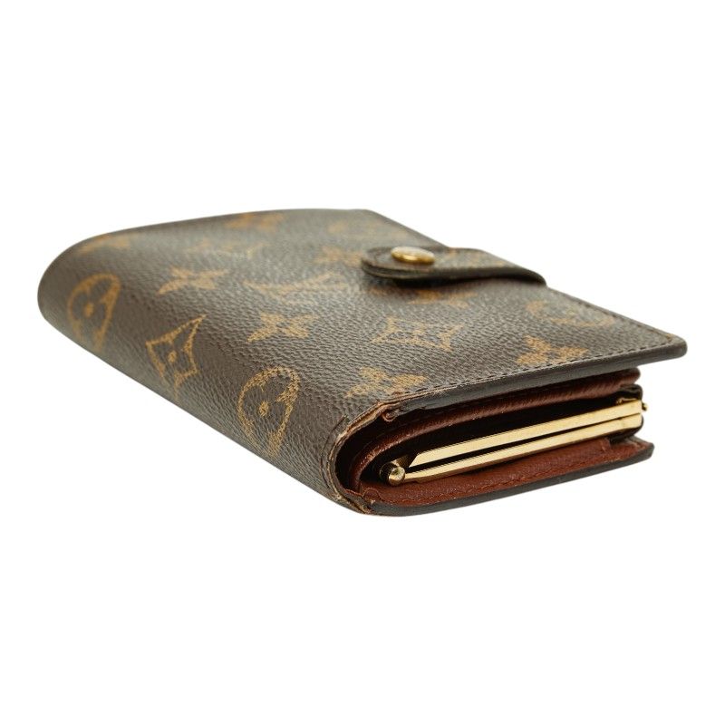 Louis Vuitton Monogram Porte-Monnaie Viet Viennois Bifold Wallet Brown Leather — view 4