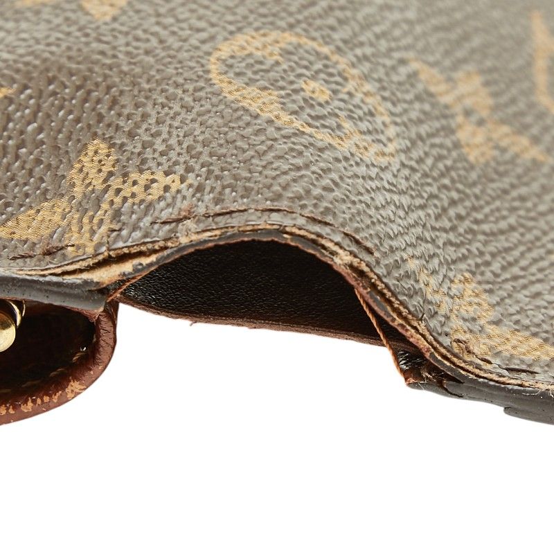 Louis Vuitton Monogram Porte-Monnaie Viet Viennois Bifold Wallet Brown Leather — view 7