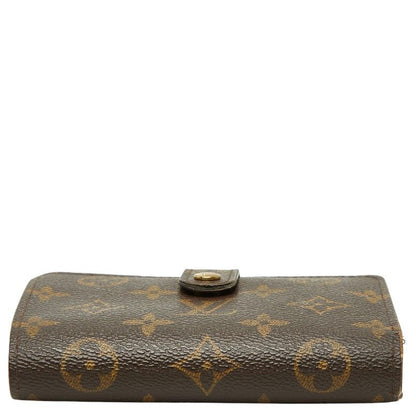 Louis Vuitton Monogram Porte-Monnaie Viet Viennois Bifold Wallet Brown Leather — view 3