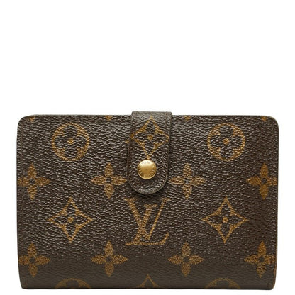 Louis Vuitton Monogram Porte-Monnaie Viet Viennois Bifold Wallet Brown Leather