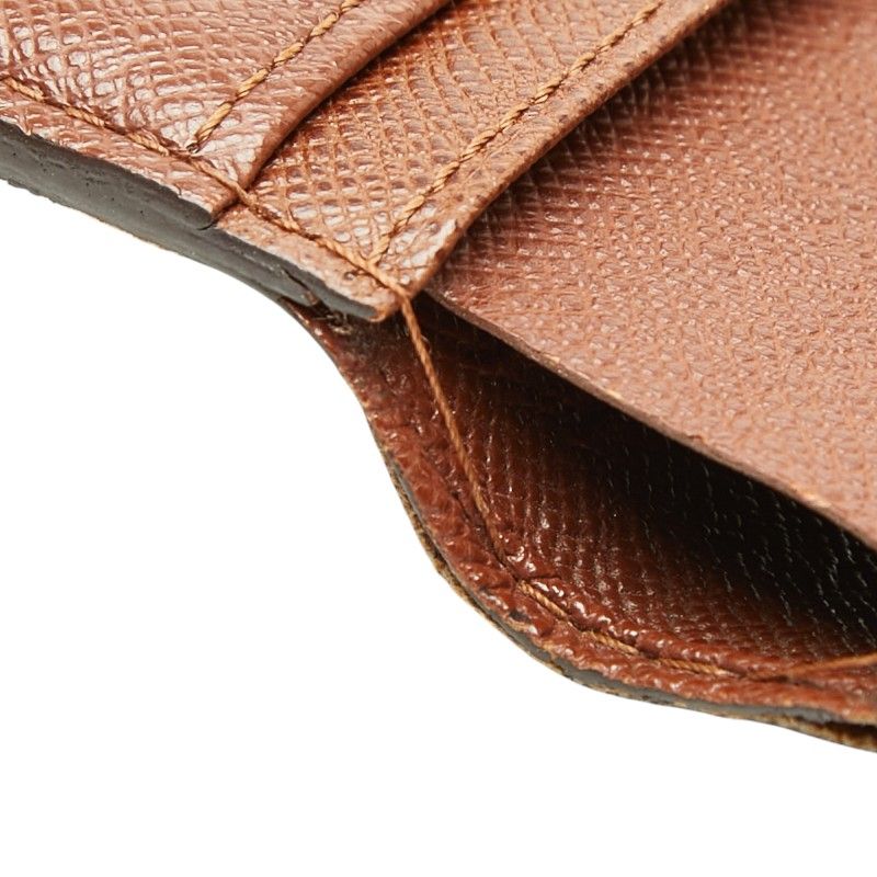 Louis Vuitton Monogram Porte-Monnaie Viet Viennois Bifold Wallet Brown Leather — view 8