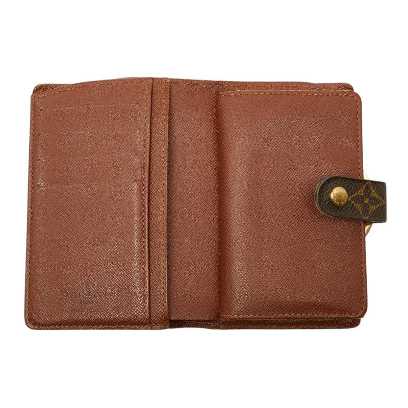Louis Vuitton Monogram Porte-Monnaie Viet Viennois Bifold Wallet Brown Leather — view 9