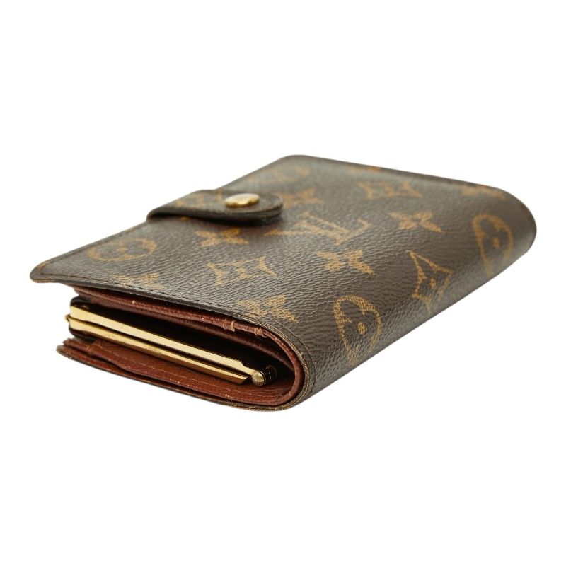 Louis Vuitton Monogram Porte-Monnaie Viet Viennois Bifold Wallet Brown Leather — view 5