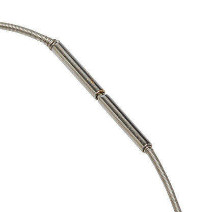 Hermes Cage de Ash Cube Necklace Silver Metal — view 5
