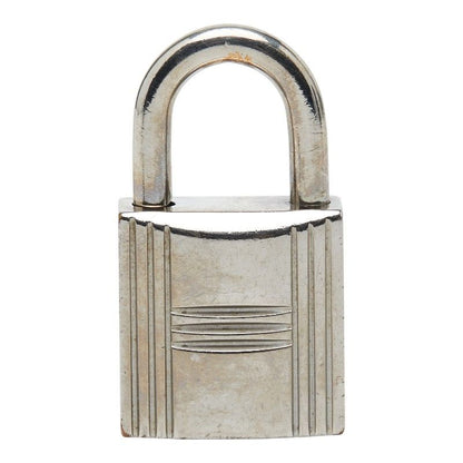 Hermes Cadena Padlock Key Set Silver Metal 1 — view 2