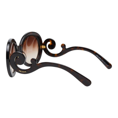 Prada Minimal Baroque Sunglasses Brown Acetate 1- Eyewear — view 2