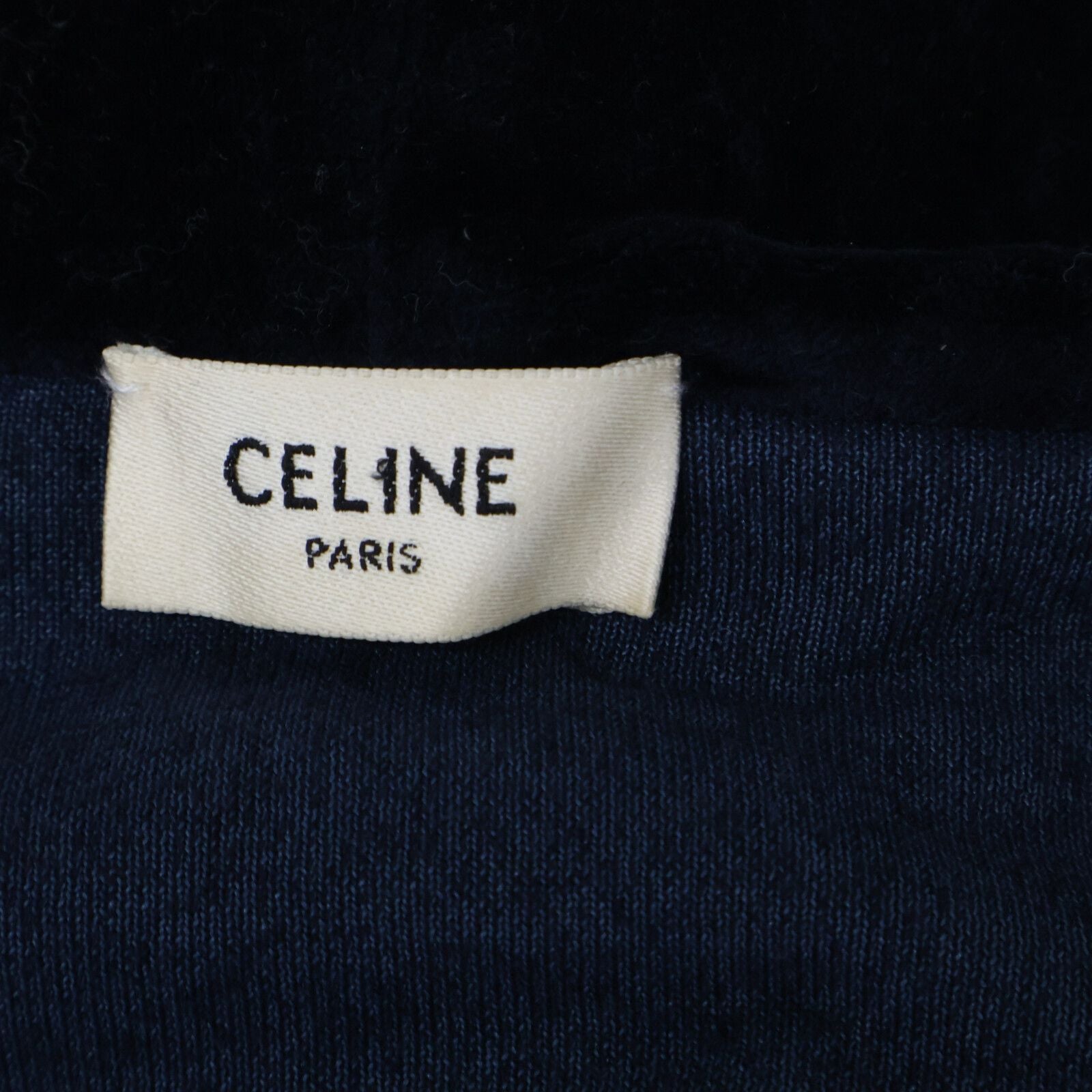Celine Triomphe Zip Up Velour Hoodie XS — view 4