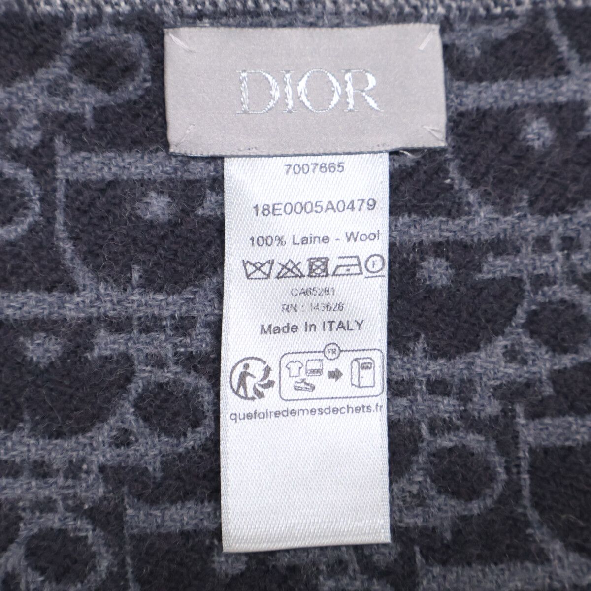 Dior Oblique Wool Scarf — view 6