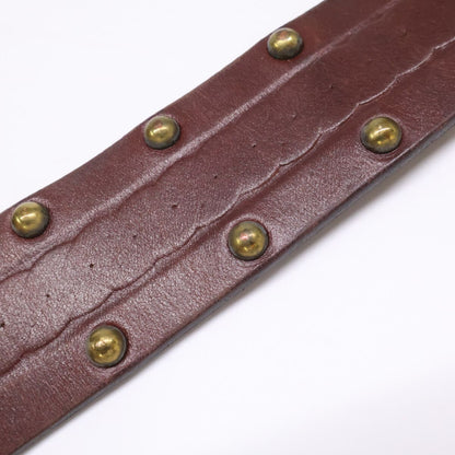 Dolce & Gabbana Vintage Processed Studs Leather 85 cm Belt — view 9